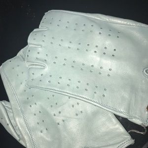 Free People fingerless leather gloves